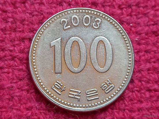 Южная Корея 100 вон 2003 г.