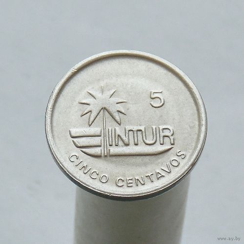 Куба INTUR 5 сентаво 1989 Не магнетик
