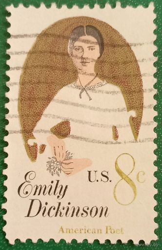 США 28 августа 1971. Поэтесса Эмили Дикинсон