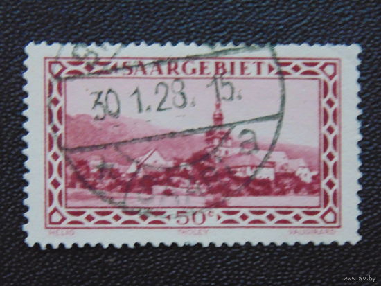 Германия 1927 г. Саар. Церковь.