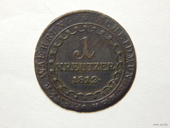 Австро-Венгрия 1 крейцер 1812г