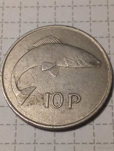 10 пенсов Ирландия 1969 год