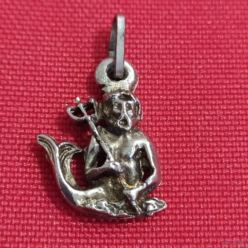 Кулон-подвеска "Посейдон" /Нептун/ серебро900, оригинал, находка, с 5 руб.рб...