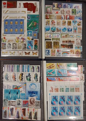 Марки СССР, полный чистый годовой набор за 1986 год, разновидности, высокий каталог. Смотрите фото