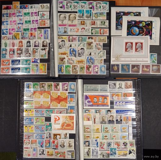 Марки СССР, чистый годовой набор за 1964 год, без номерного Токио, космос - оба блока, разновидности, высокий каталог. Смотрите фото