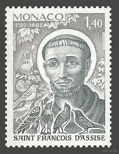 1982 Монако 1536 Птицы - 800 лет святому Франциску Ассизскому