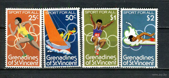 Сент-Винсент и Гренадины - 1980 - Летние Олимпийские игры - [Mi. 189-192] - полная серия - 4 марки. MNH.  (Лот 46Jo)-T4P23