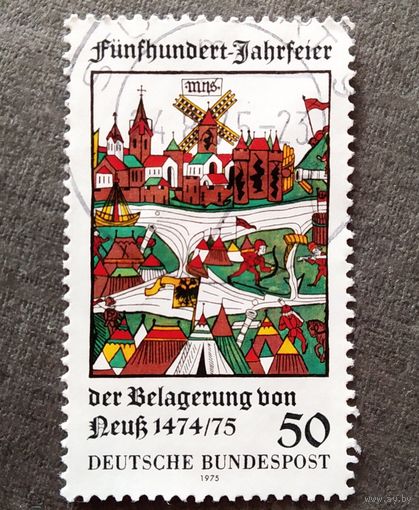 Марка Германия 1975 год 500-летие осады Нойсса
