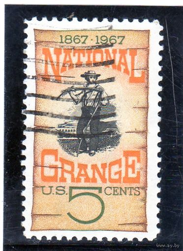 США. Ми-919. Плакат Grange, 1867. Серия: Национальный столетний выпуск Grange.1967.
