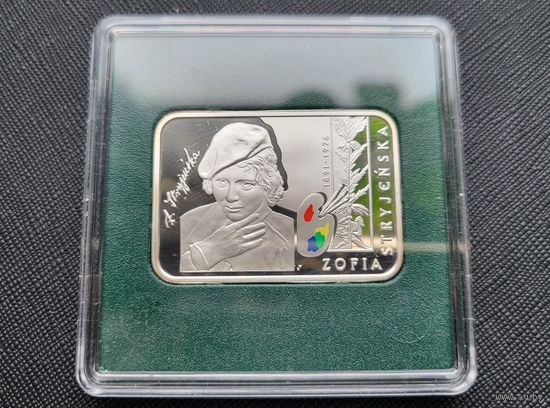 20 злотых 2011 Польша! Художники Польши 19-20 века София Стриженска! Серебро 925 пробы 28,28 грамм! ОБМЕН!