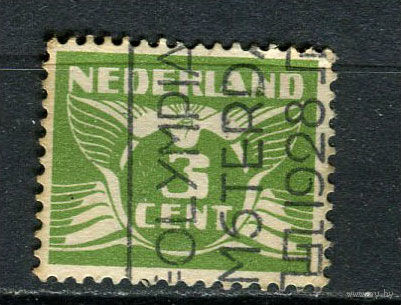 Нидерланды - 1924/1925 - Летящий голубь 3С - [Mi.149A] - 1 марка. Гашеная.  (Лот 38Fx)-T25P36