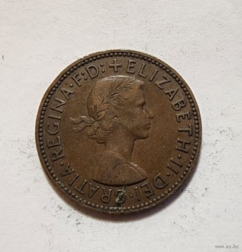 Великобритания 1/2 пенни, 1956