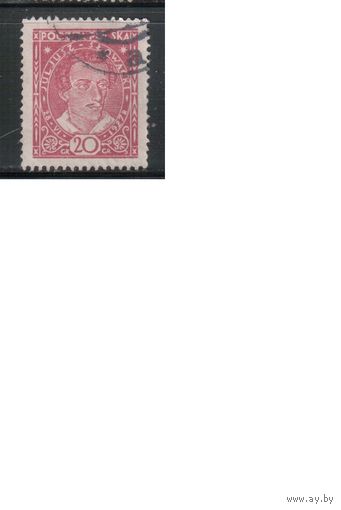 Польша-1927,(Мих.252)  гаш. , Личности, Писатель (одиночка)