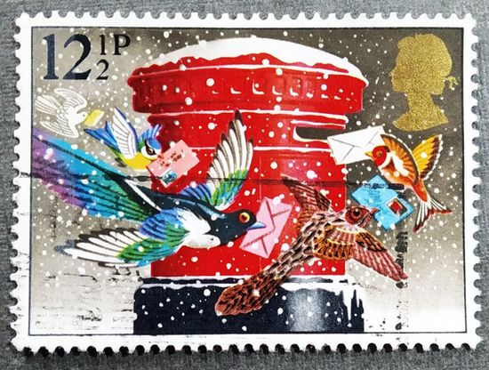 Марка Великобритания 1983 год Рождество