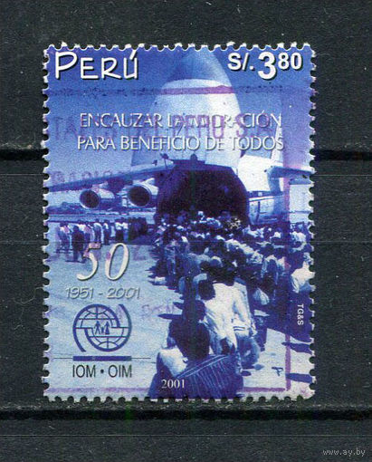 Перу - 2002 - Международная организация по миграции - [Mi. 1794] - полная серия - 1 марка. Гашеная.  (Лот 42HD)-T4P7