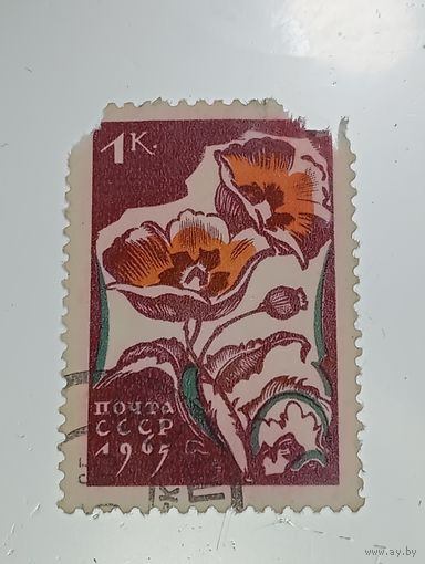 Распродажа коллекции с рубля ! Марки СССР  . Флора .