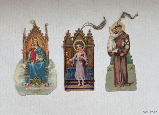 Старинный Дрезденский картонаж оригинал цена за все