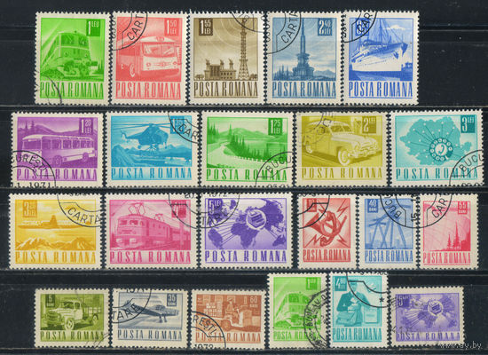 Румыния СР 1967-71 Вып Почта и связь Стандарт #2639-40,2942,2644,2646-7,2649-57,2745-6,2953,2966-7