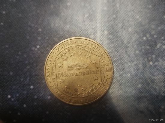 Жетон Диснейленд Латунь Франция