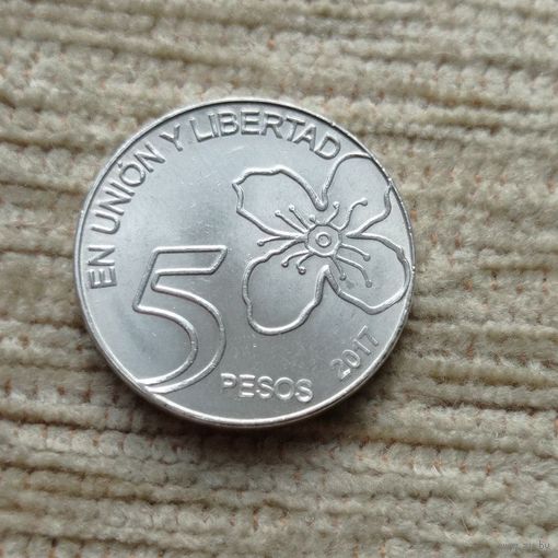 Werty71 Аргентина 5 песо 2017