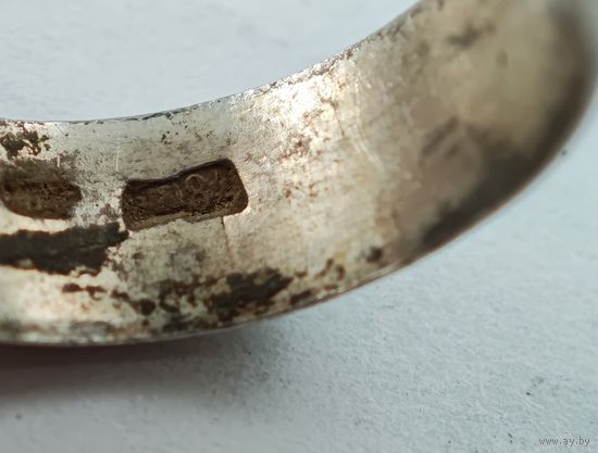 84 проба серебряное обручальное кольцо