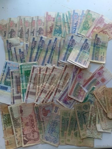 Банкноты разные 85 шт