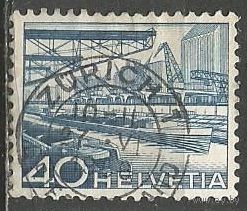 Швейцария. Водный путь Рейн Вестфалия-Базель. 1949г Mi#537.