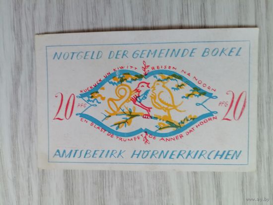 Нотгельды 20 пфеннигов 1921 с рубля