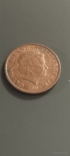 Каймановы о-ва 1 цент 2005г.