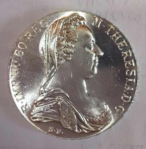 Талер 1780 Мария Терезия рестрайк в ярчайшем блеске