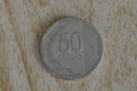 Перу 50 сентимо 2008 с 1 руб