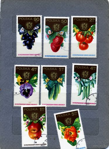 ПОЛЬША, 1974 ,  СХ культуры   серия 8м,  гашен