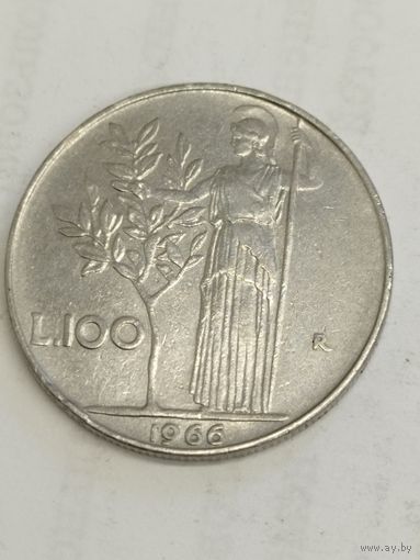 Италия 100 лир 1966