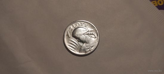 Польша 1злотый жнея