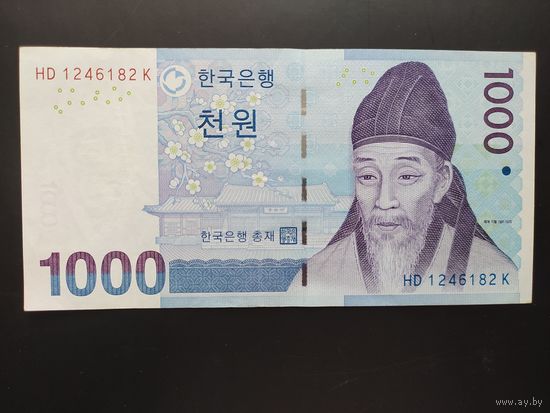 Южная Корея. 1000 вон (образца 2007 года, P54)
