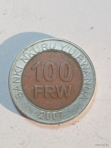 Руанда 100 франков 2007 года .