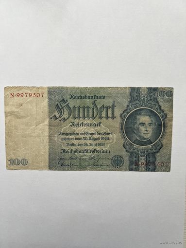 Германия. 100 марок. 1935 год. N9979507