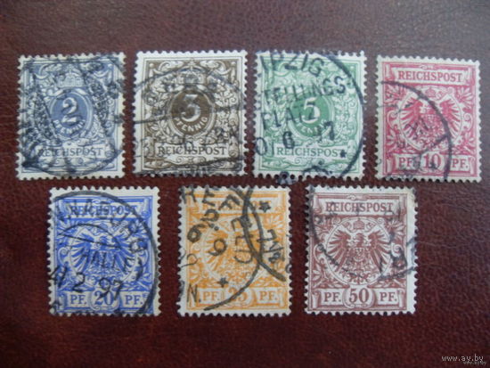 Mi.45-50, 52 Рейх. Германия. 1889 / 1900 (Mi.-11,2 euro) см.описание