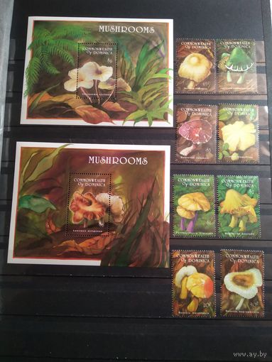 Доминика. 1994 г. Грибы.