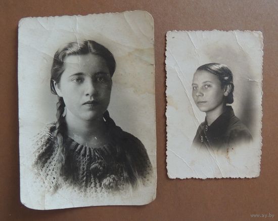 Фото "Девушка Неля", 1930-е гг., 2 шт.