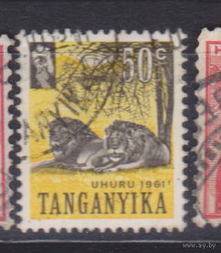 Фауна львы Танганьика 1961 год лот 12