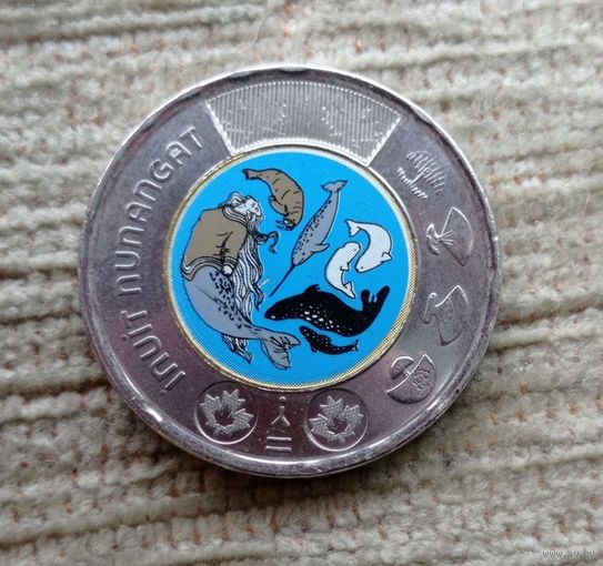 Werty71 Канада 2 доллара 2024 г Инуит Нунангат Цветная