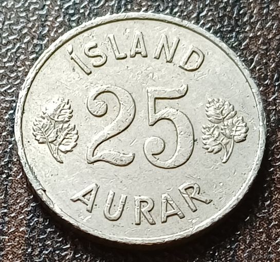 Исландия 25 эйре, 1957    ( 1-4-6 )