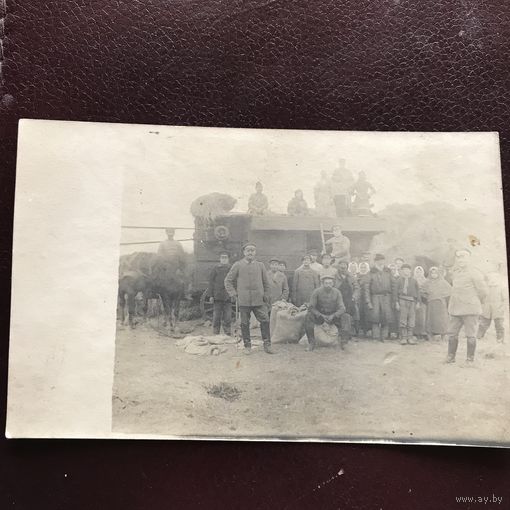 Фото П.М.В. окупация имение Малое Можейково.1916г.