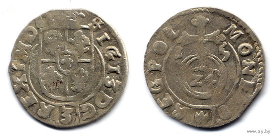 Полторак 1615, Сигизмунд III Ваза, Быдгощ. Рв - герб Абданак в щитке