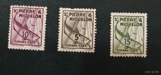 Французские колонии Сент-Пьер и Микелон 1938 фауна рыбы- треска