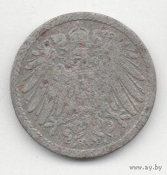ГЕРМАНСКАЯ ИМПЕРИЯ 5 ПФЕННИГОВ 1890 А