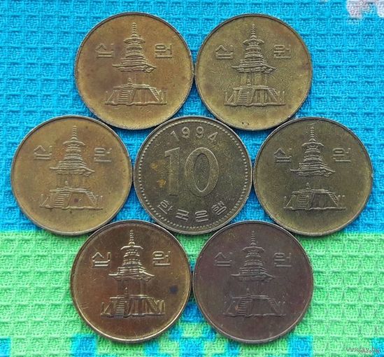 Южная Корея 10 вон, UNС.