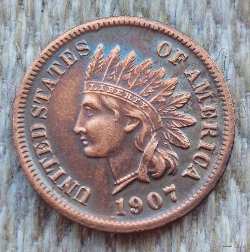 США 1 цент 1907 года. Состояние! Предложи свою цену или обмен!