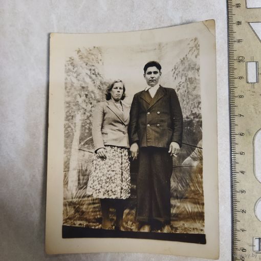 Фотография. История СССР в лицах. Семейная пара. Винтаж.1950-е